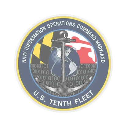NIOC Maryland (U.S. Navy) STICKER Vinyl Kiss-Cut Decal 2 Inch Transparent - The Sticker Space