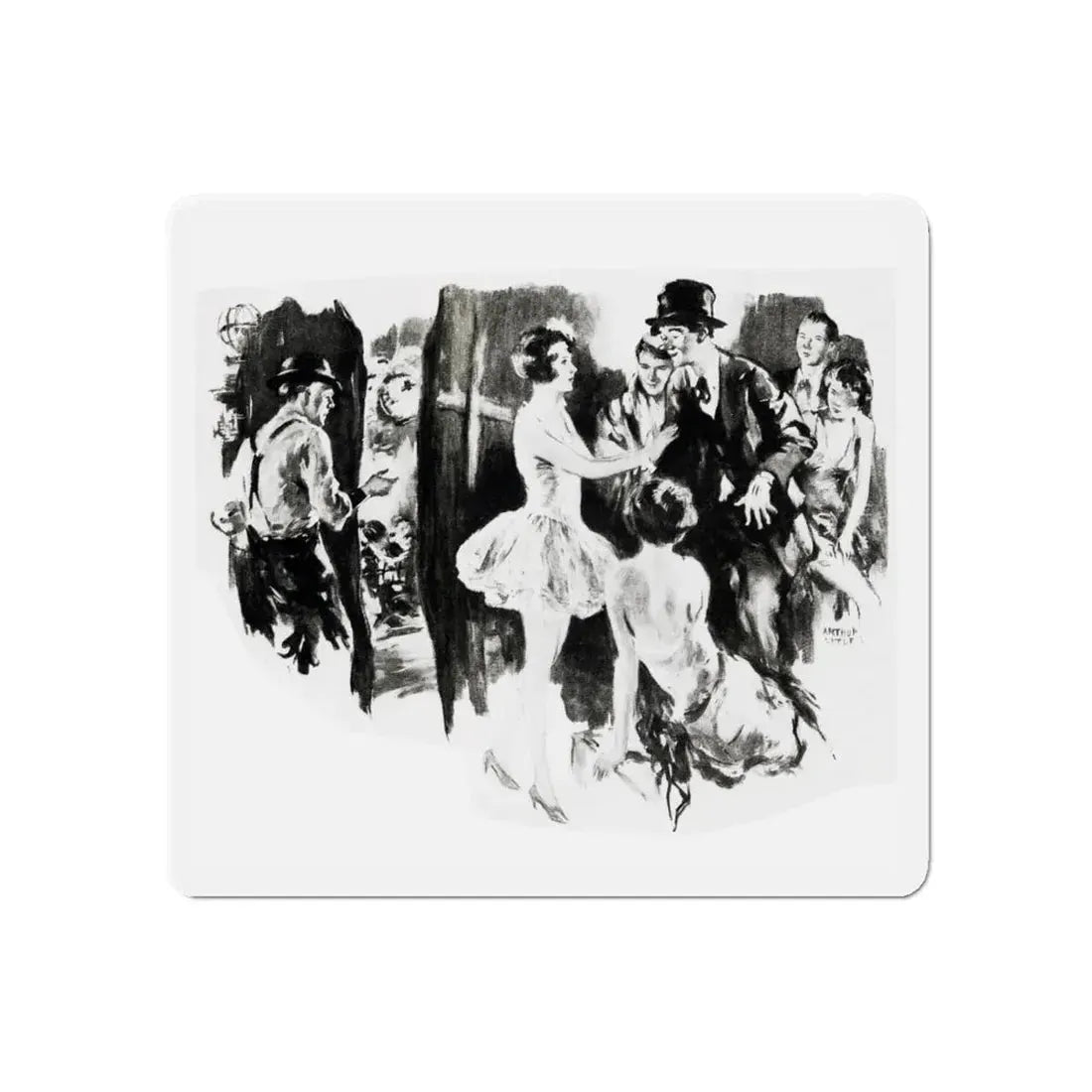 Nippy and Nell (1), Liberty magazine, March 2, 1929 (Magazine Illustration) Refrigerator Magnet - The Sticker Space