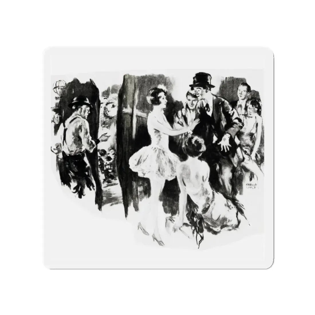 Nippy and Nell (1), Liberty magazine, March 2, 1929 (Magazine Illustration) Refrigerator Magnet - The Sticker Space