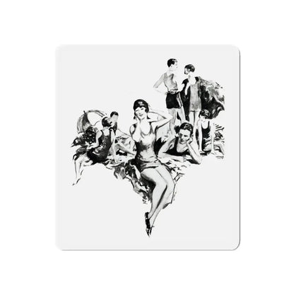 Nippy and Nell (2), Liberty magazine, March 2, 1929 (Magazine Illustration) Refrigerator Magnet - The Sticker Space