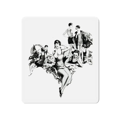 Nippy and Nell (2), Liberty magazine, March 2, 1929 (Magazine Illustration) Refrigerator Magnet - The Sticker Space