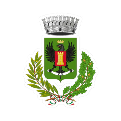 Niscemi-Stemma (Italy) (Coat of Arms) STICKER Vinyl Kiss-Cut Decal 2 Inch White - The Sticker Space