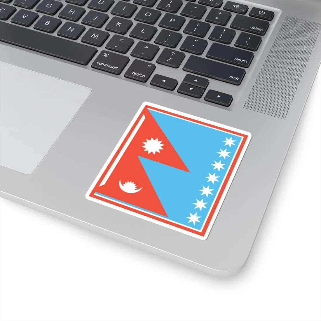 Nishankalika Flag of Bagale Thapa clan (Nepal) STICKER Vinyl Kiss-Cut Decal - The Sticker Space