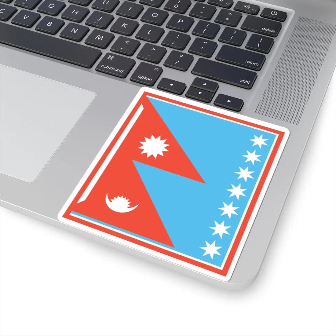 Nishankalika Flag of Bagale Thapa clan (Nepal) STICKER Vinyl Kiss-Cut Decal - The Sticker Space