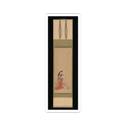 Nishikawa Sukenobu - Lady Ise by the Riverbank - late 18th century v3 - STICKER Vinyl Kiss-Cut Decal