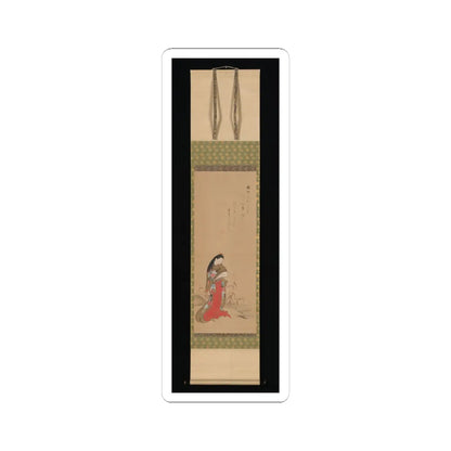 Nishikawa Sukenobu - Lady Ise by the Riverbank - late 18th century v3 - STICKER Vinyl Kiss-Cut Decal
