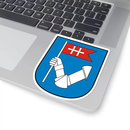 Nitra CoA (Slovakia) (Coat of Arms) STICKER Vinyl Kiss-Cut Decal - The Sticker Space