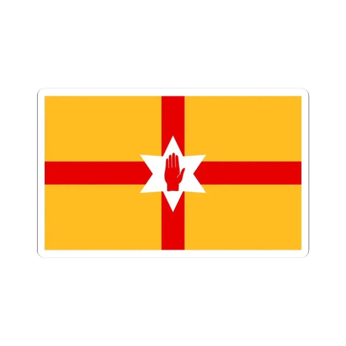 Niulstermerge (Ireland) STICKER Vinyl Kiss-Cut Decal 3 Inch White - The Sticker Space