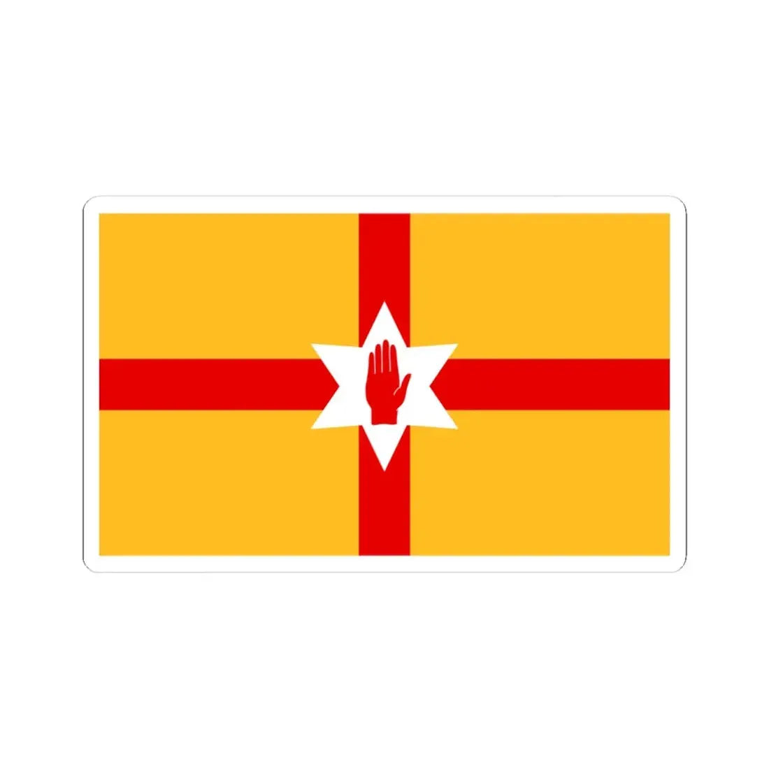 Niulstermerge (Ireland) STICKER Vinyl Kiss-Cut Decal 4 Inch White - The Sticker Space