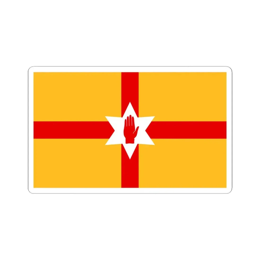 Niulstermerge (Ireland) STICKER Vinyl Kiss-Cut Decal 6 Inch White - The Sticker Space