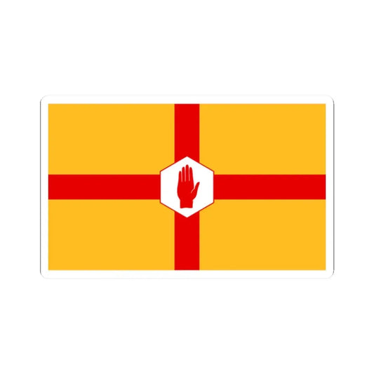 Niulstermergehexagon (Ireland) STICKER Vinyl Kiss-Cut Decal 2 Inch White - The Sticker Space