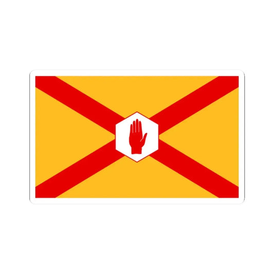 Niulsterpaddyscrosshexagon (Ireland) STICKER Vinyl Kiss-Cut Decal 2 Inch White - The Sticker Space