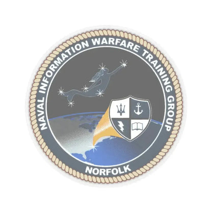 NIWTG Norfolk (U.S. Navy) STICKER Vinyl Kiss-Cut Decal 3 Inch Transparent - The Sticker Space