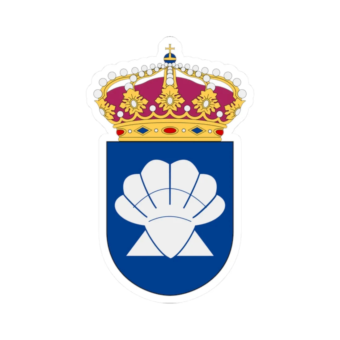 Njord statsisbrytare vapen (Sweden) (Coat of Arms) STICKER Vinyl Kiss-Cut Decal 2 Inch White - The Sticker Space