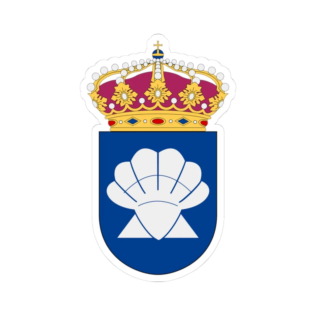 Njord statsisbrytare vapen (Sweden) (Coat of Arms) STICKER Vinyl Kiss-Cut Decal 3 Inch White - The Sticker Space