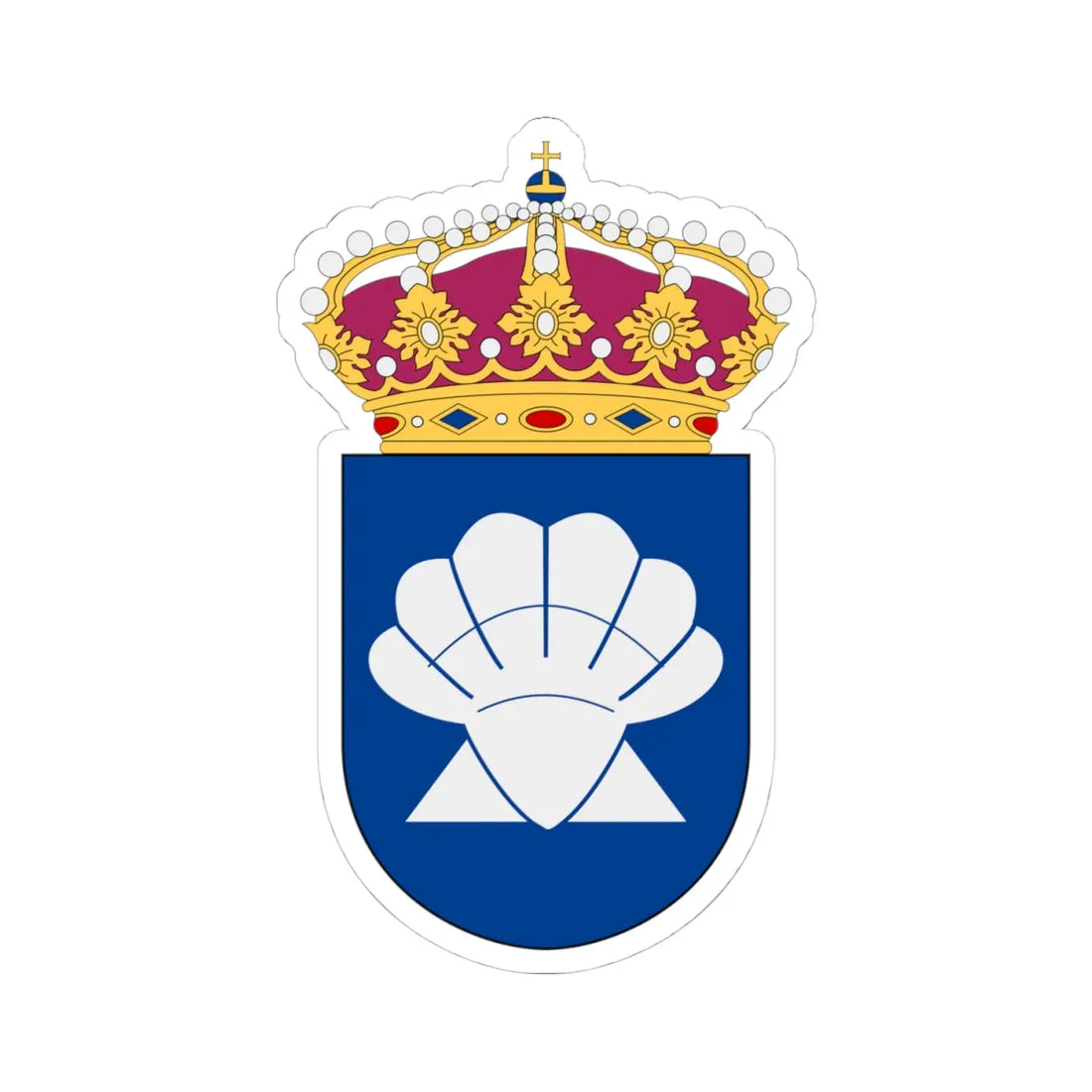 Njord statsisbrytare vapen (Sweden) (Coat of Arms) STICKER Vinyl Kiss-Cut Decal 4 Inch White - The Sticker Space