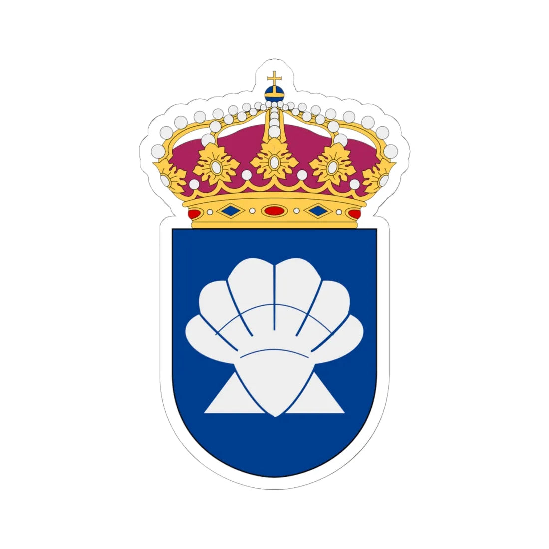 Njord statsisbrytare vapen (Sweden) (Coat of Arms) STICKER Vinyl Kiss-Cut Decal 6 Inch White - The Sticker Space