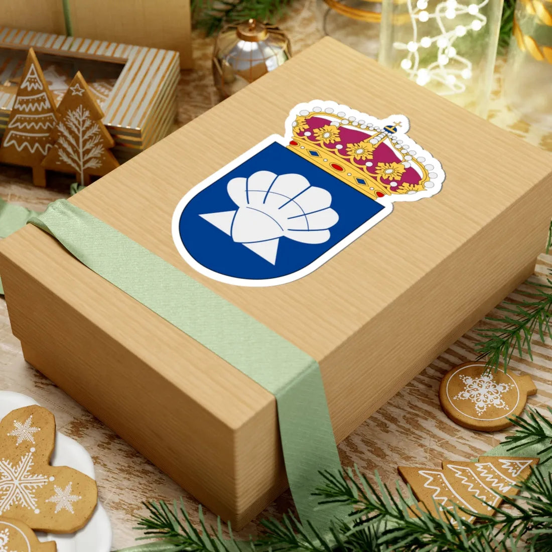 Njord statsisbrytare vapen (Sweden) (Coat of Arms) STICKER Vinyl Kiss-Cut Decal - The Sticker Space