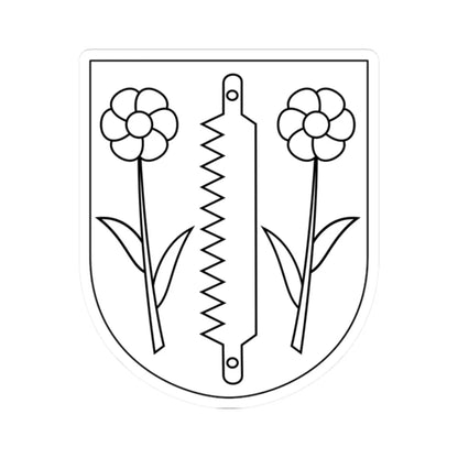 Njutånger vapen (Sweden) (Coat of Arms) STICKER Vinyl Kiss-Cut Decal 2 Inch White - The Sticker Space