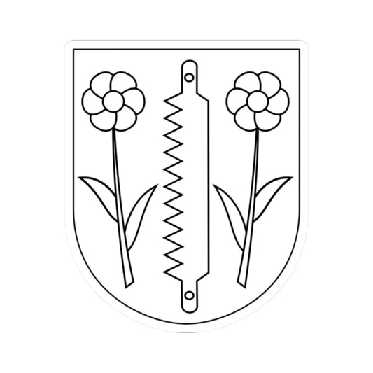 Njutånger vapen (Sweden) (Coat of Arms) STICKER Vinyl Kiss-Cut Decal 2 Inch White - The Sticker Space