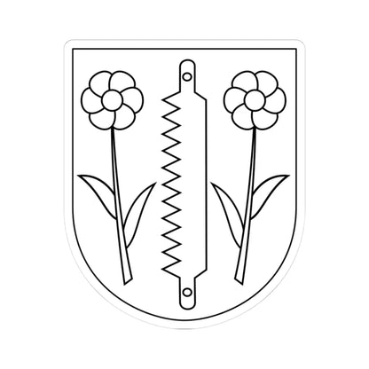 Njutånger vapen (Sweden) (Coat of Arms) STICKER Vinyl Kiss-Cut Decal 3 Inch White - The Sticker Space