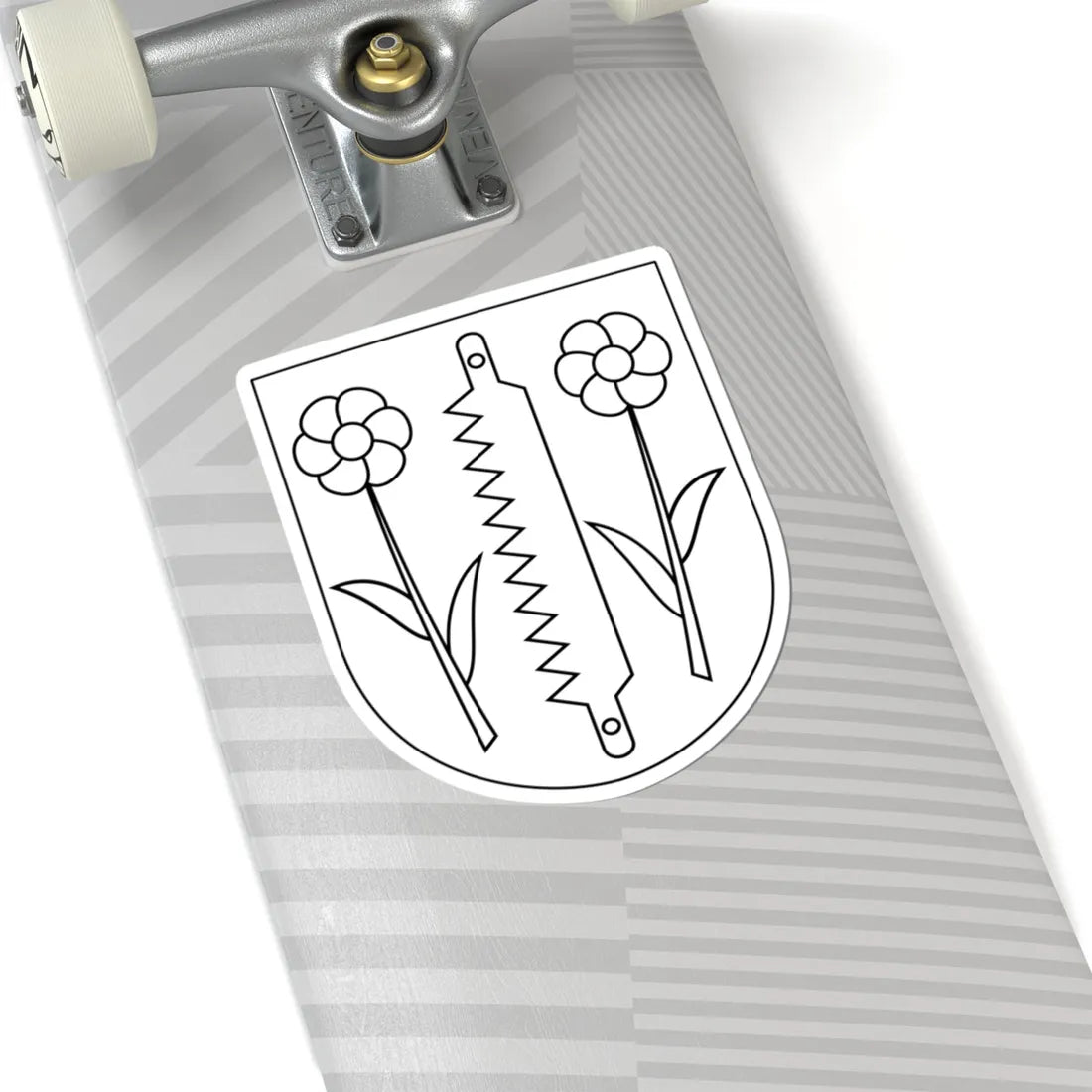 Njutånger vapen (Sweden) (Coat of Arms) STICKER Vinyl Kiss-Cut Decal - The Sticker Space