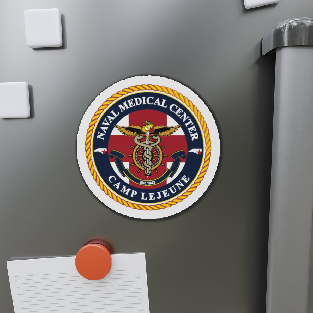 NMC CAMP LEJEUNE (U.S. Navy) Die-Cut Magnet-The Sticker Space