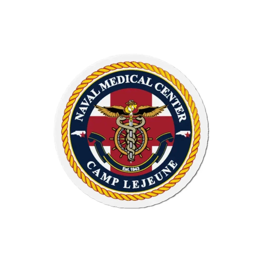 NMC CAMP LEJEUNE (U.S. Navy) Refrigerator Magnet 6 Inch - The Sticker Space