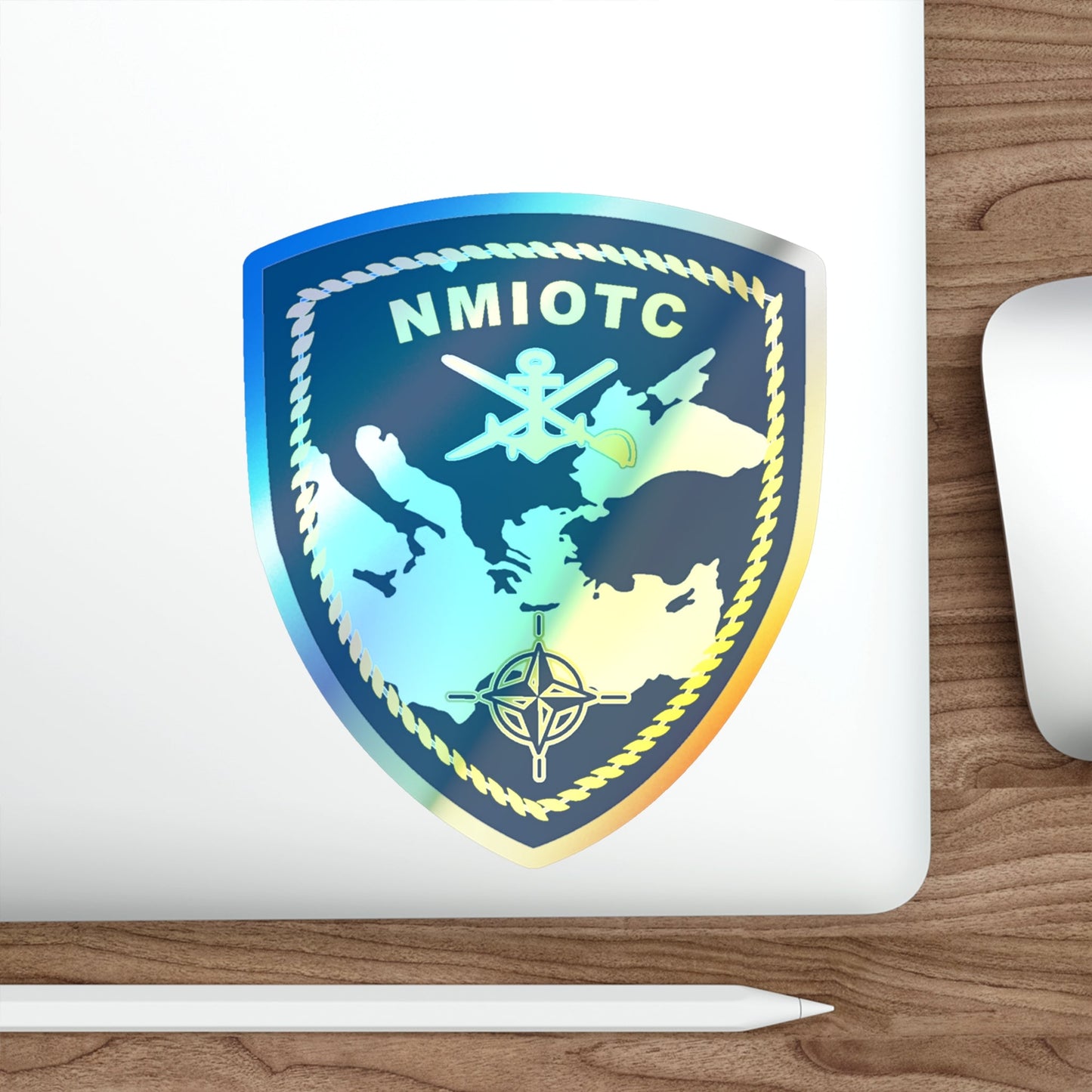 NMIOTC (U.S. Navy) Holographic STICKER Die-Cut Vinyl Decal-The Sticker Space