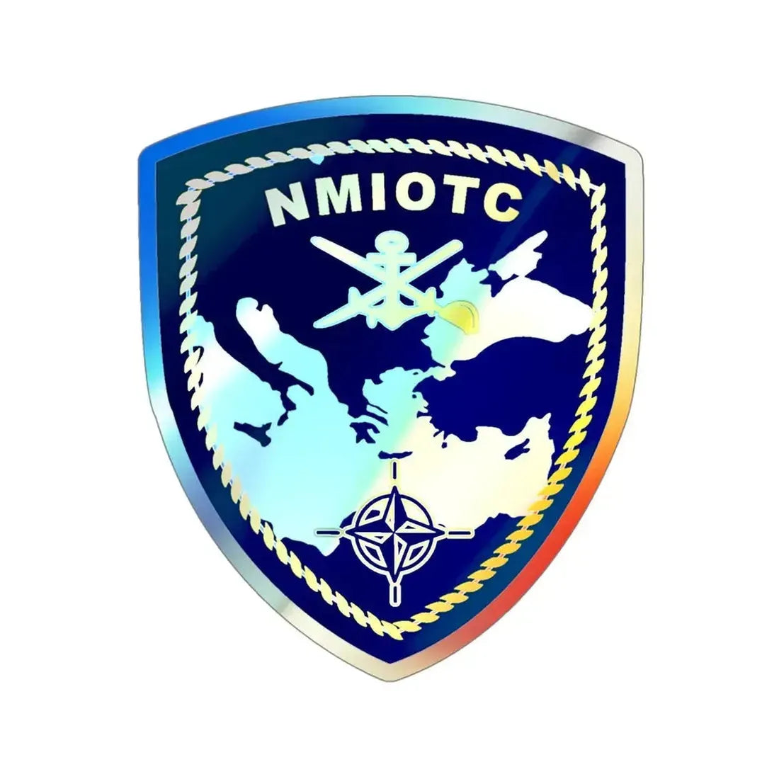 NMIOTC (U.S. Navy) Holographic STICKER Die-Cut Vinyl Decal 5 Inch Holographic - The Sticker Space