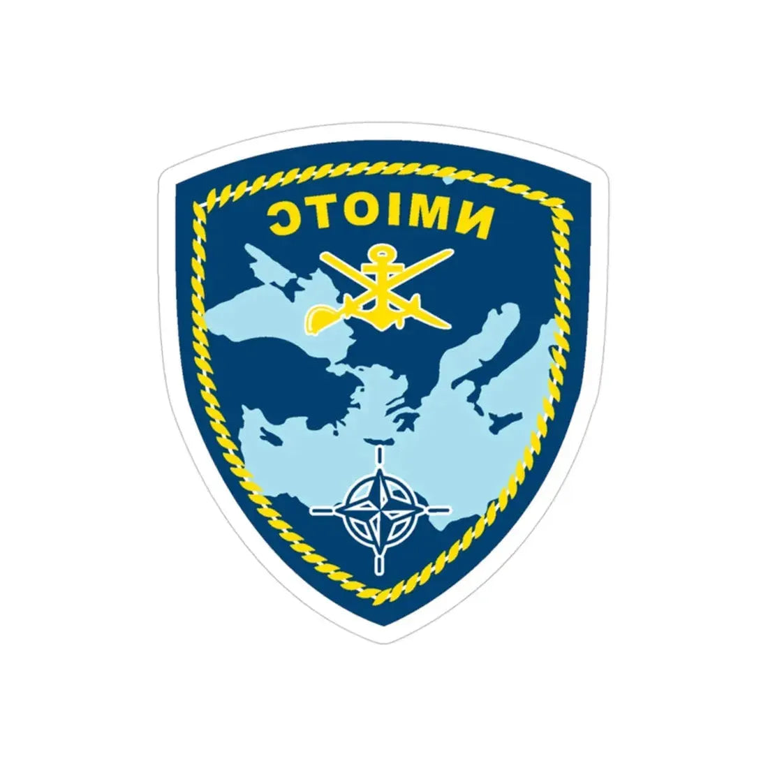 NMIOTC (U.S. Navy) REVERSE PRINT Transparent Die-Cut STICKER - The Sticker Space