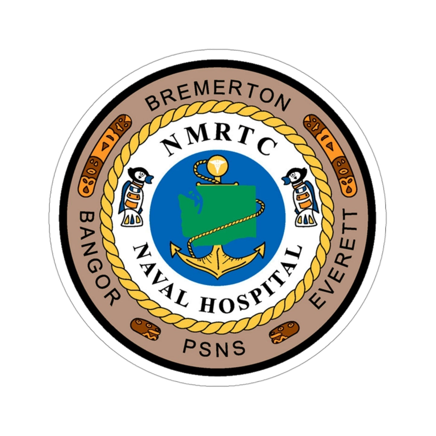 NMRTC Naval Hospital Bremerton (U.S. Navy) STICKER Vinyl Die-Cut Decal-3 Inch-The Sticker Space