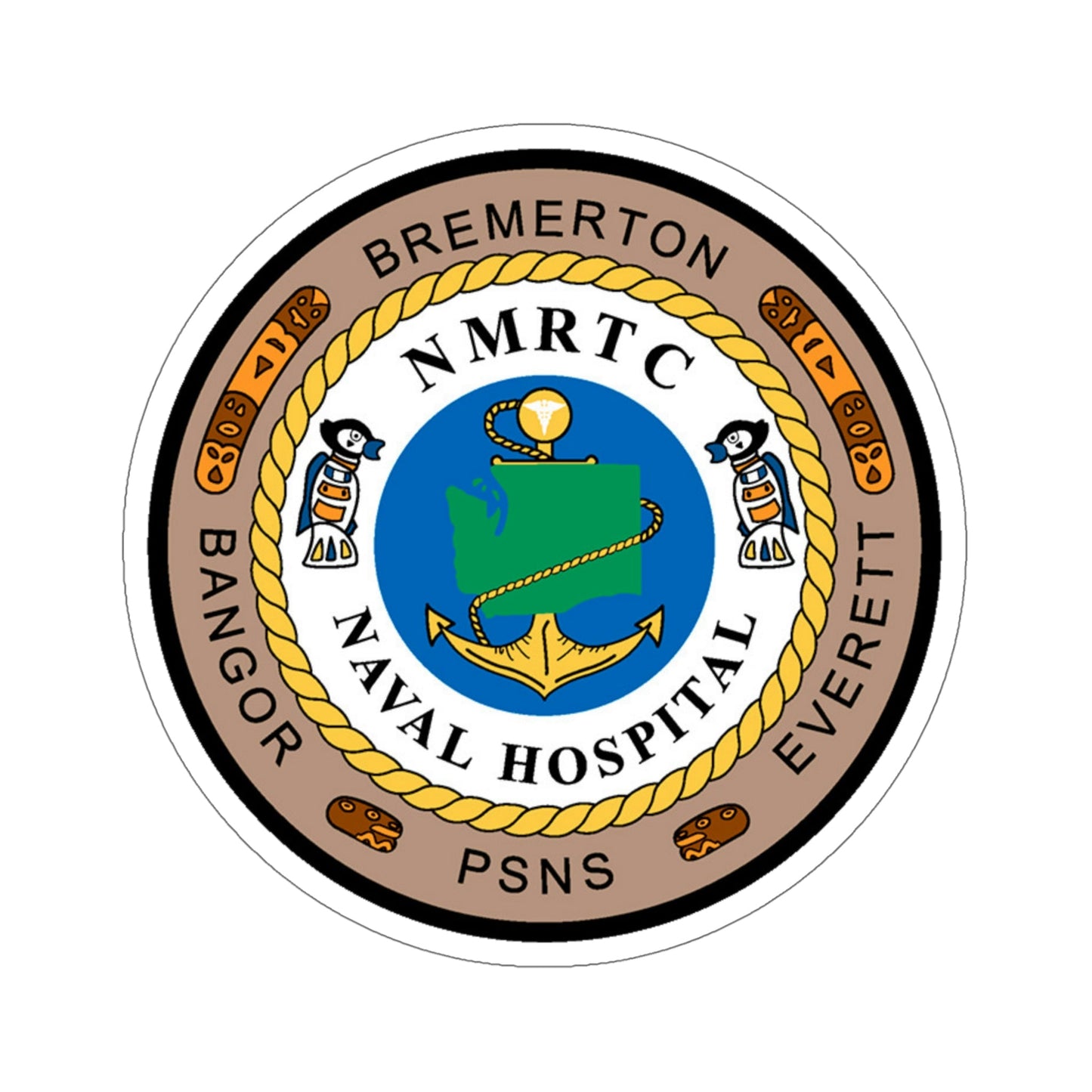 NMRTC Naval Hospital Bremerton (U.S. Navy) STICKER Vinyl Die-Cut Decal-6 Inch-The Sticker Space