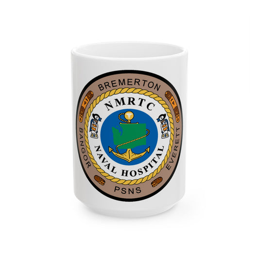 NMRTC Naval Hospital Bremerton (U.S. Navy) White Coffee Mug-15oz-The Sticker Space