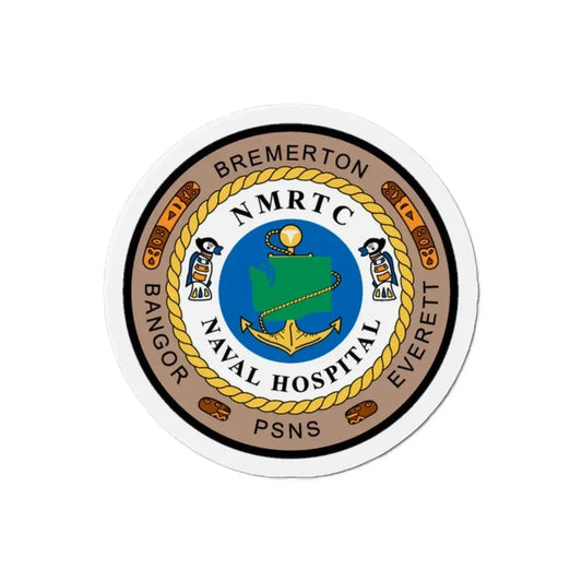 NMRTC Naval Hospital Bremerton (U.S. Navy) Refrigerator Magnet 2 Inch - The Sticker Space