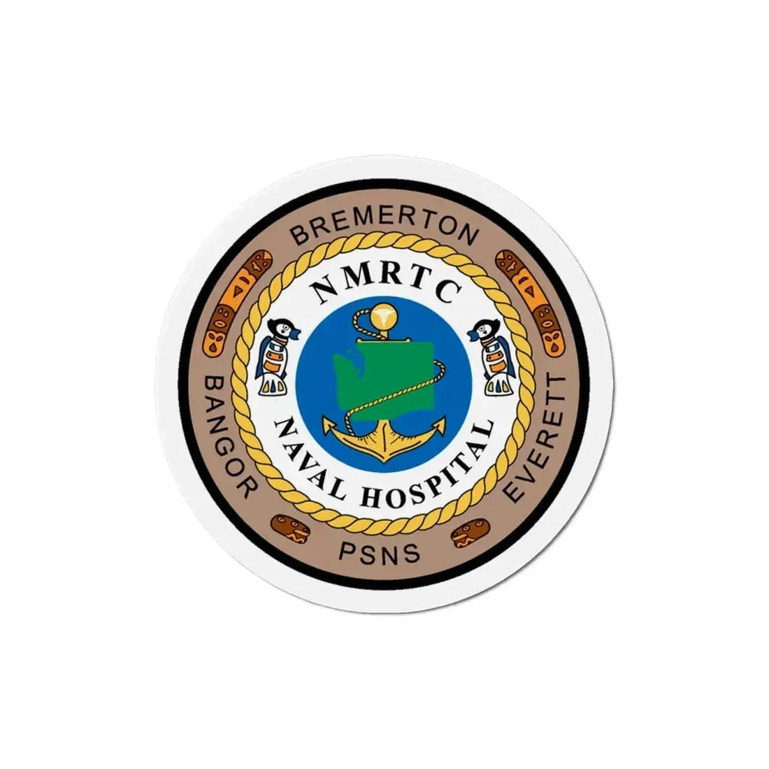 NMRTC Naval Hospital Bremerton (U.S. Navy) Refrigerator Magnet 4 Inch - The Sticker Space