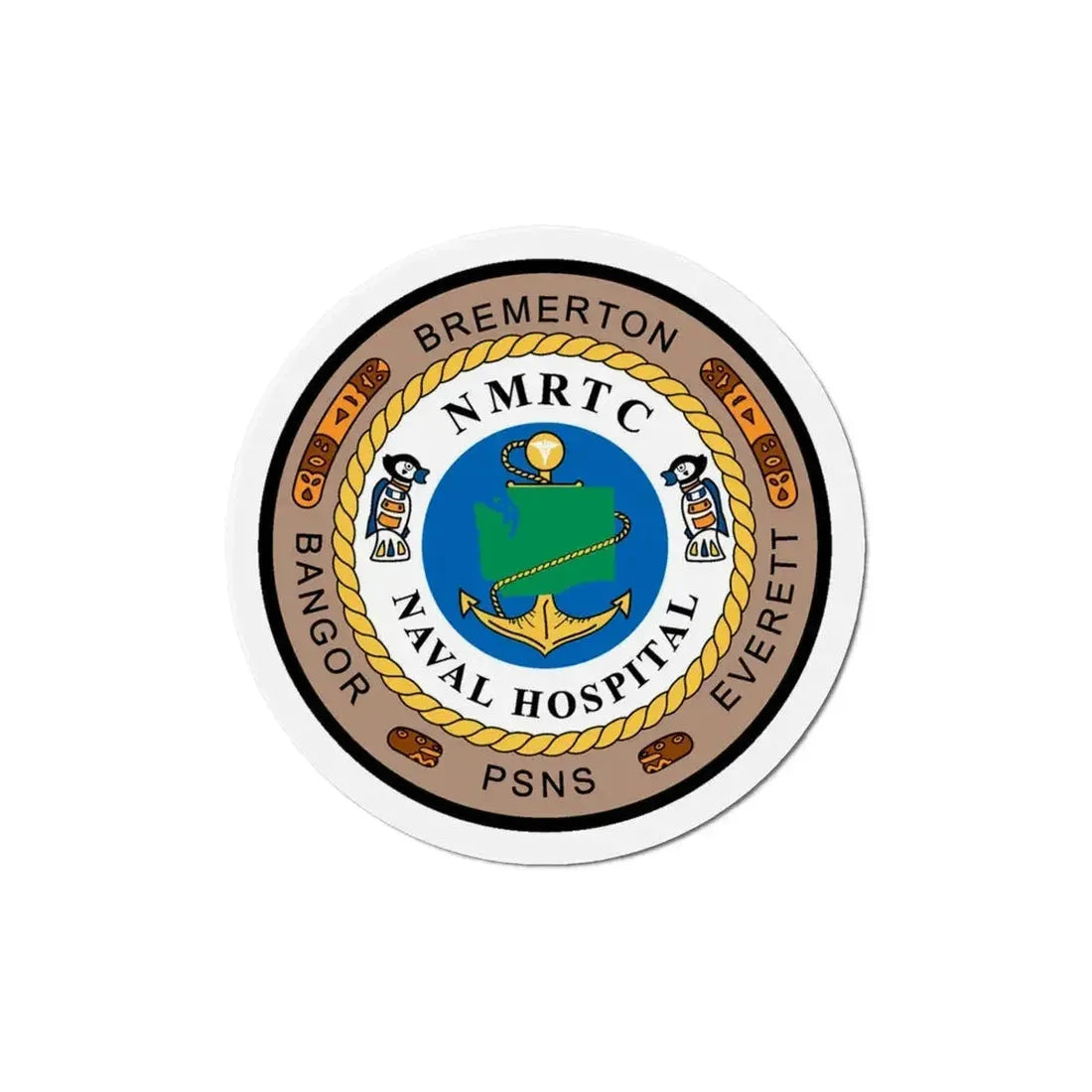 NMRTC Naval Hospital Bremerton (U.S. Navy) Refrigerator Magnet 5 Inch - The Sticker Space