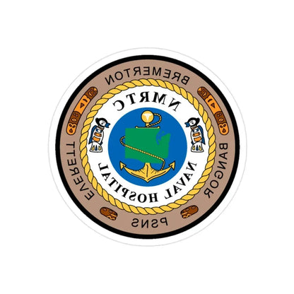 NMRTC Naval Hospital Bremerton (U.S. Navy) REVERSE PRINT Transparent Die-Cut STICKER - The Sticker Space