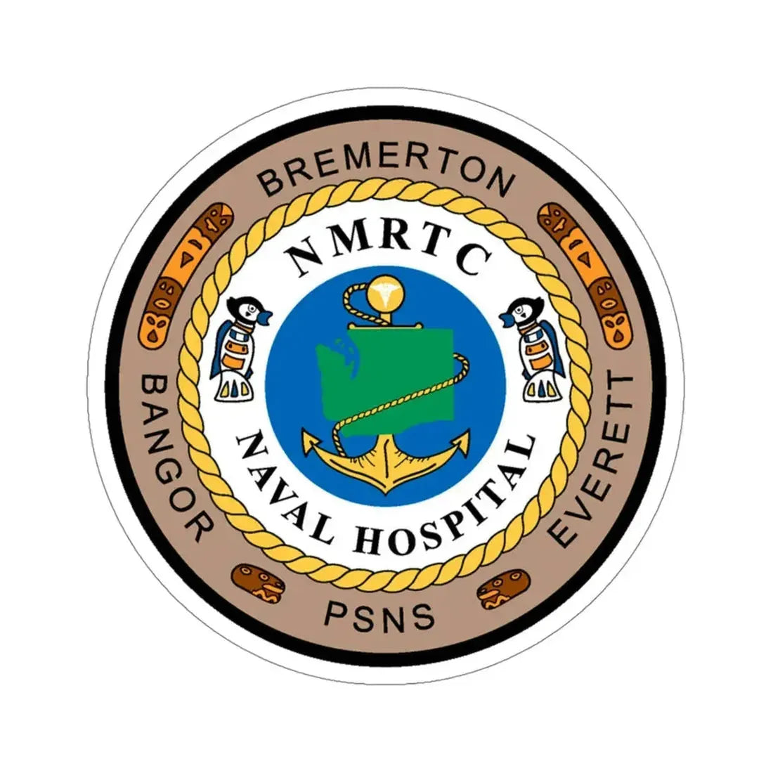 NMRTC Naval Hospital Bremerton (U.S. Navy) STICKER Vinyl Die-Cut Decal 4 Inch - The Sticker Space