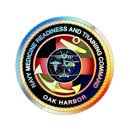 NMRTC Oak Harbor (U.S. Navy) Holographic STICKER Die-Cut Vinyl Decal-3 Inch-The Sticker Space