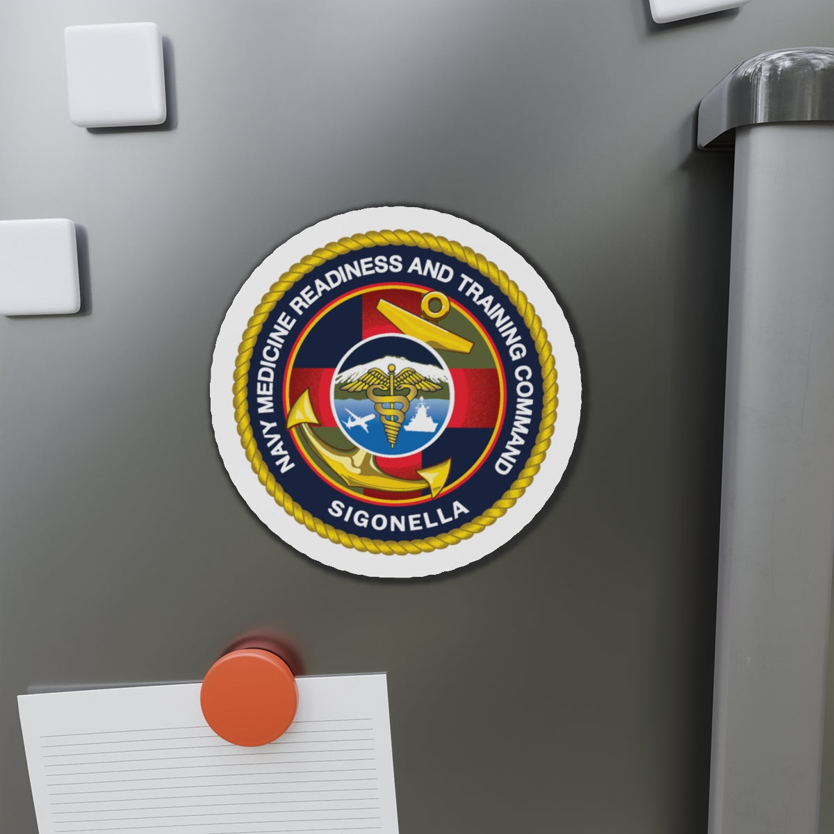 NMRTC Sigonella (U.S. Navy) Die-Cut Magnet-The Sticker Space