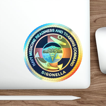 NMRTC Sigonella (U.S. Navy) Holographic STICKER Die-Cut Vinyl Decal-The Sticker Space