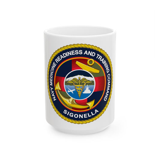 NMRTC Sigonella (U.S. Navy) White Coffee Mug-15oz-The Sticker Space