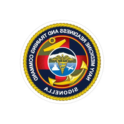 NMRTC Sigonella (U.S. Navy) REVERSE PRINT Transparent Die-Cut STICKER 2 Inch Die-Cut Transparent - The Sticker Space