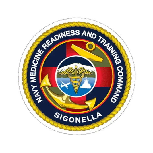 NMRTC Sigonella (U.S. Navy) STICKER Vinyl Kiss-Cut Decal 2 Inch White - The Sticker Space