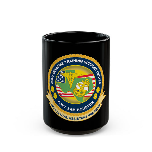 NMTSC Fort Sam Houston NDAP (U.S. Navy) Black Coffee Mug-15oz-The Sticker Space