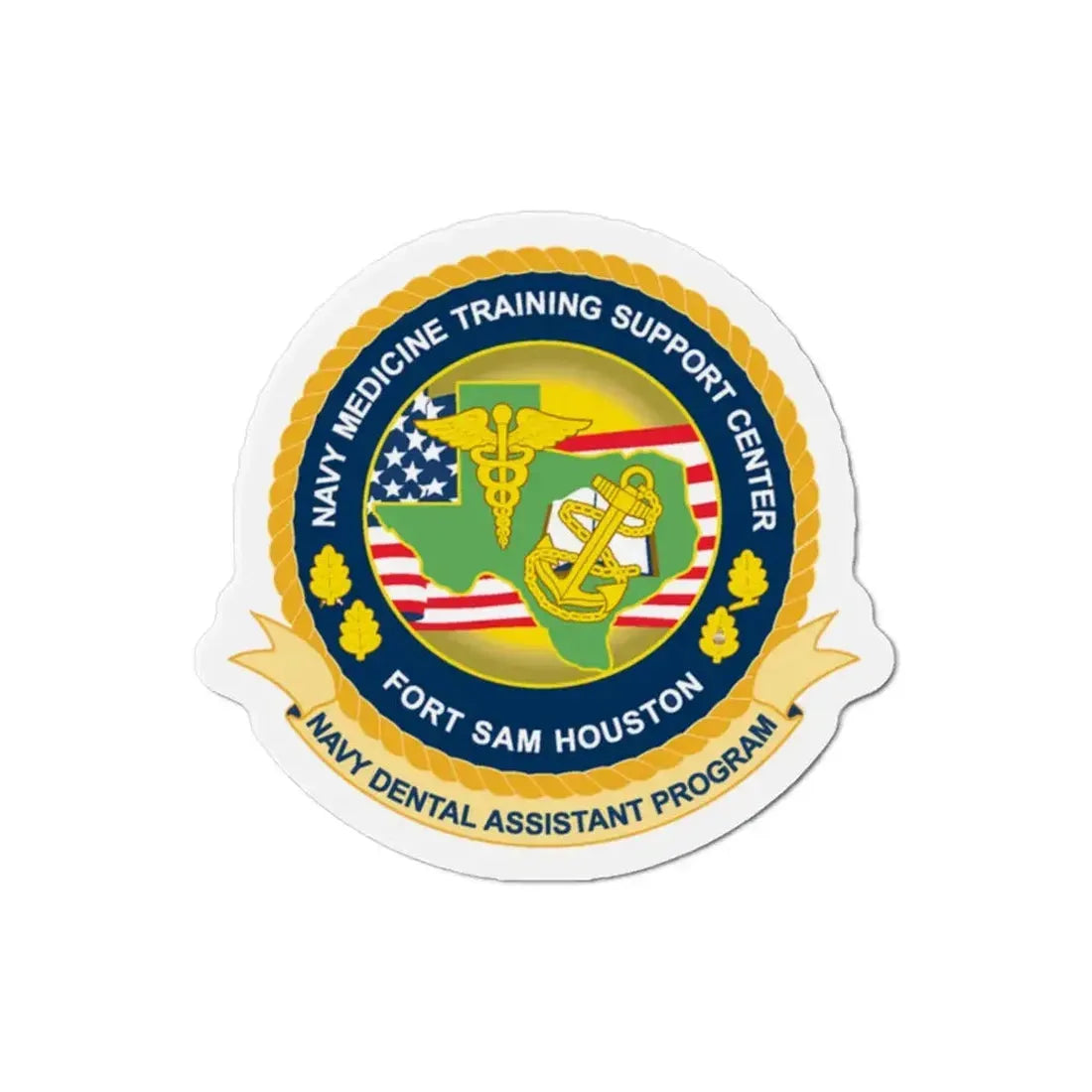 NMTSC Fort Sam Houston NDAP (U.S. Navy) Refrigerator Magnet 2 Inch - The Sticker Space