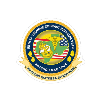 NMTSC Fort Sam Houston NDAP (U.S. Navy) REVERSE PRINT Transparent Die-Cut STICKER 2 Inch Die-Cut Transparent - The Sticker Space