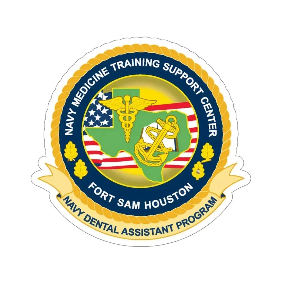 NMTSC Fort Sam Houston NDAP (U.S. Navy) STICKER Vinyl Die-Cut Decal 5 Inch - The Sticker Space