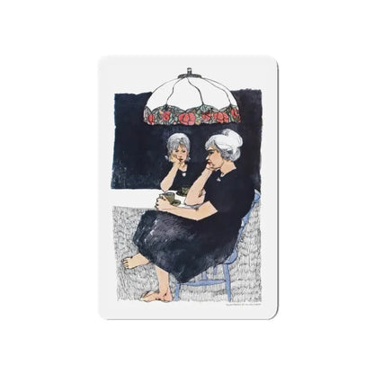 No Beginning, No End, Redbook, March 1964 (Magazine Illustration) Refrigerator Magnet 5 Inch - The Sticker Space